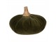 Zelená textilní dekorace dýně Pumpkin L - Ø 15*12 cm Clayre & Eef