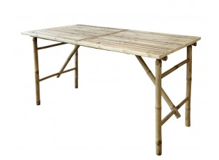 Přírodní bambusový stůl Bamboo Lyon - 150*80*76 cm