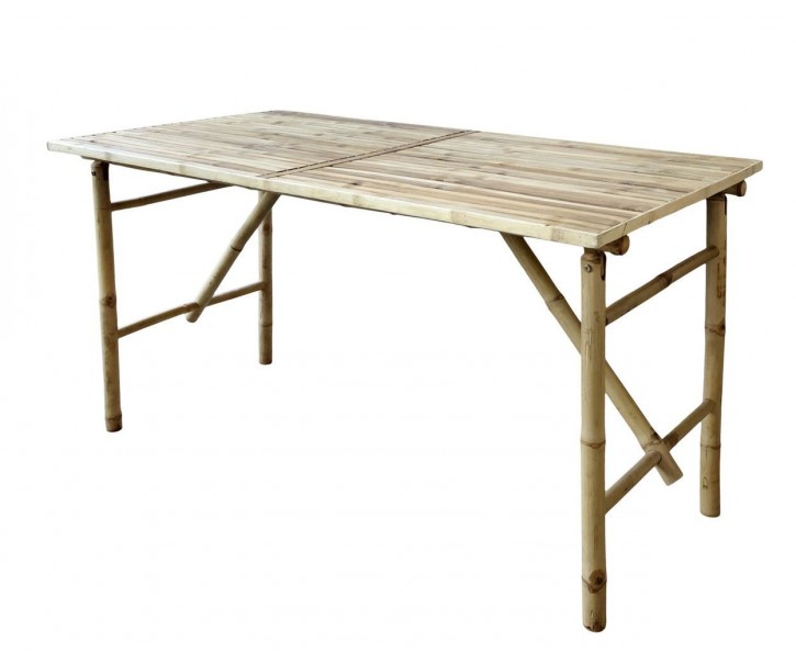 Přírodní bambusový stůl Bamboo Lyon - 150*80*76 cm Chic Antique