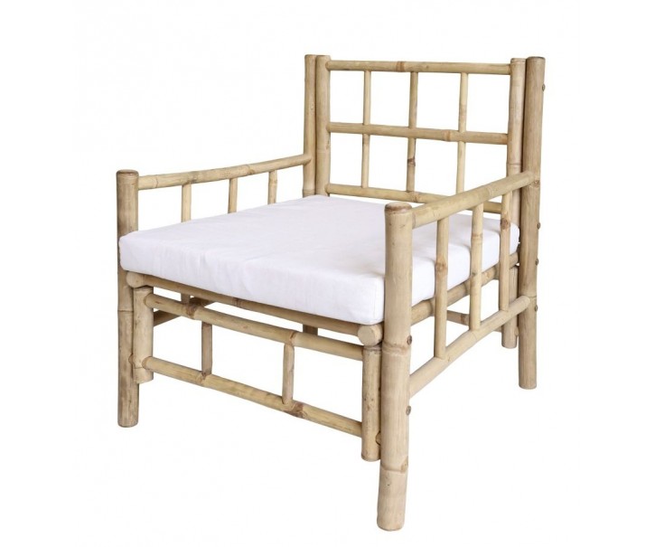 Přírodní bambusové křeslo Bamboo Lyon - 67*67*80 cm Chic Antique