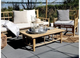Přírodní bambusové křeslo Bamboo Lyon - 67*67*80 cm