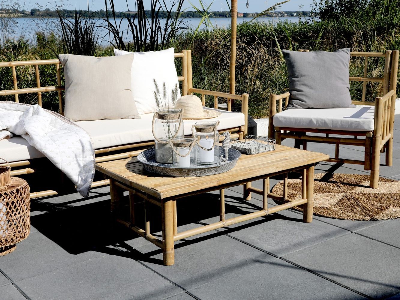 Přírodní bambusové křeslo Bamboo Lyon - 67*67*80 cm Chic Antique Přírodní bambusové křeslo Bamboo Lyon - 67*67*80 cm Chic Antique