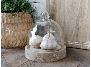 Dřevěný servírovací podnos s poklopem Tours Tray - Ø 14*16 cm