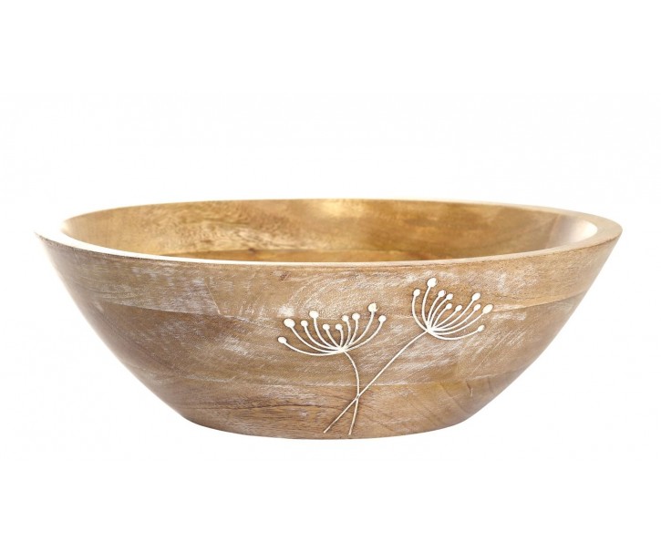 Dřevěná servírovací mísa z mangového dřeva Tours Bowl - Ø 30*10 cm Chic Antique