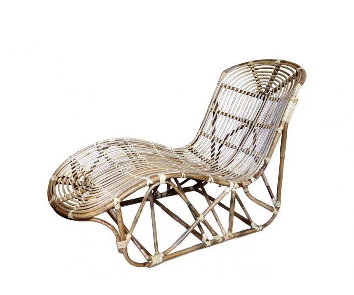 Přírodní ratanové lehátko Chair Rattan - 210*80*28cm Chic Antique