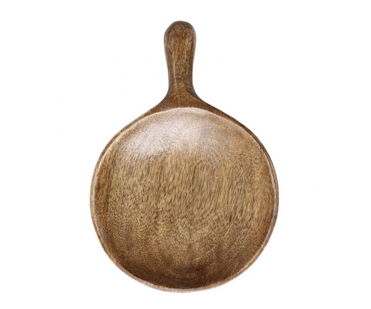 Dřevěný servírovací podnos s rukojetí Tours Tray - 10*14*2 cm Chic Antique