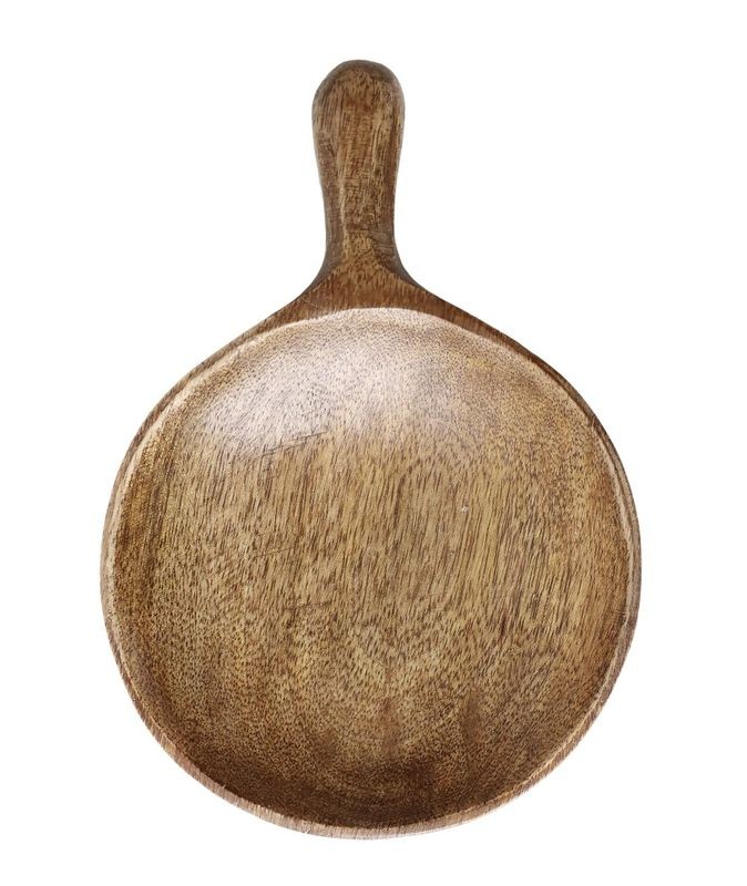Dřevěný servírovací podnos s rukojetí Tours Tray - 10*14*2 cm