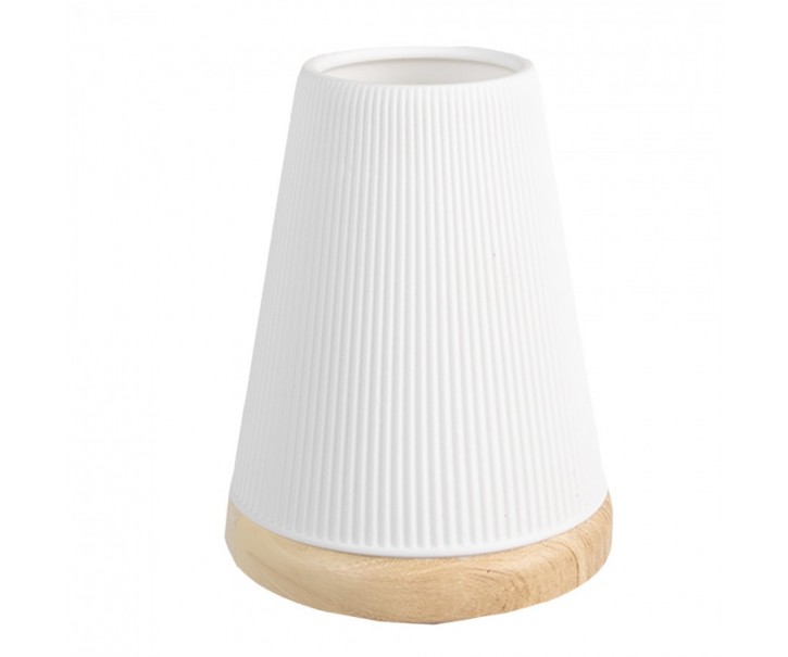 Bílý porcelánový svícen na čajovou svíčku Paollo - Ø 9* 11 cm Clayre & Eef