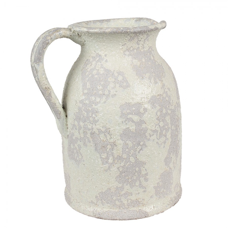 Dekorativní béžový antik terakotový džbán Teracci L - 20*16*24 cm Clayre & Eef Dekorativní béžový antik terakotový džbán Teracci L - 20*16*24 cm Clayre & Eef