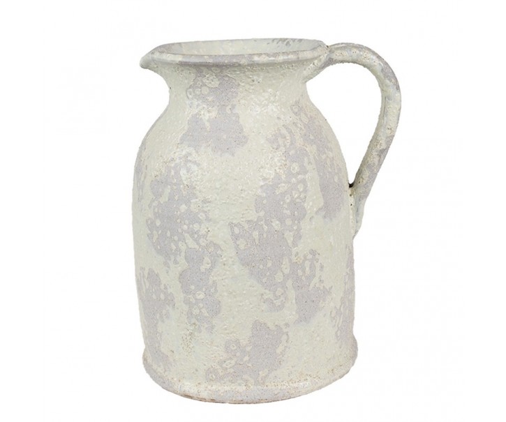 Dekorativní béžový antik terakotový džbán Teracci - 20*16*24 cm Clayre & Eef