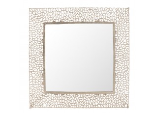 Champagne nástěnné zrcadlo Coral - 71*1*71 cm