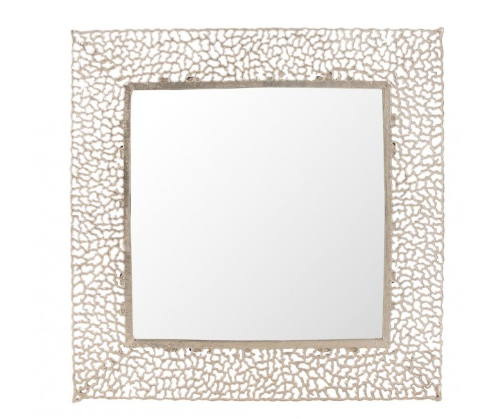 Champagne nástěnné zrcadlo Coral - 71*1*71 cm J-Line by Jolipa