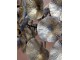 Mosazný antik kovový lustr s květy Vilolé - 51*33 cm/ E27/ 40W Chic Antique