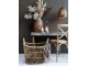 Mosazný antik kovový lustr s listy Vire - 47*59 cm/ E27/ 40W Chic Antique
