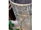 Mosazná antik kovová stolní lampa se vzorem Tappie - 30*36 cm/ E27/ 40W Chic Antique