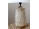 Stolní lampa s dřevěnou základnou a lněným stínidlem Pipp - 37*57 cm/ E27 Chic Antique