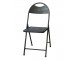 Černá antik kovová skládací židle Factory Chair - 42*53*89 cm Chic Antique