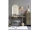 Mosazná antik kovová skládací židle Arles Chair - 52*45*82 cm Chic Antique