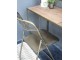 Mosazná antik kovová skládací židle Arles Chair - 52*45*82 cm Chic Antique