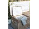 Set 3ks přírodní ratanový koš Antique - 108*52*52 / 44*48*27 cm Chic Antique