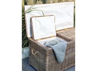 Set 3ks přírodní ratanový koš Antique - 108*52*52 / 44*48*27 cm