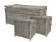 Set 3ks přírodní ratanový koš Antique - 108*52*52 / 44*48*27 cm Chic Antique