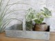 Dekorační plechový zinkový antik box podnos s rukojetí - 54*32*10 cm Chic Antique