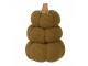 Zelená 3-patrová látková dekorace dýně Pumpkin - Ø 13*18 cm Clayre & Eef
