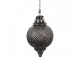 Granitová skleněná vánoční ozdoba špičatá baňka M - 16*27 cm Clayre & Eef