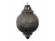 Granitová skleněná vánoční ozdoba špičatá baňka L - 20*32 cm Clayre & Eef