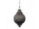 Granitová skleněná vánoční ozdoba špičatá baňka L - 20*32 cm Clayre & Eef