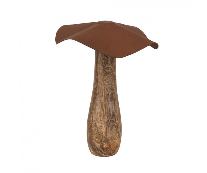 Dřevěná dekorace houba Mushroom - Ø 20*25 cm Clayre & Eef