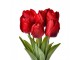 Dekorace umělá květina červených tulipánů - 10*10*32 cm Clayre & Eef