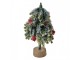 Vánoční dekorace jehličnatý stromek se šiškami - 12*12*24 cm Clayre & Eef