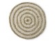 Béžová kulatá bavlněná koupelnová předložka Bath mat - Ø 120 cm HKLIVING