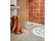 Béžová kulatá bavlněná koupelnová předložka Bath mat - Ø 80 cm HKLIVING