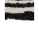 Béžovo-černá kulatá bavlněná koupelnová předložka Bath mat - Ø 120 cm HKLIVING