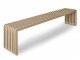Béžová dřevěná lamelová lavice Slatted L - 160*27*35 cm HKLIVING