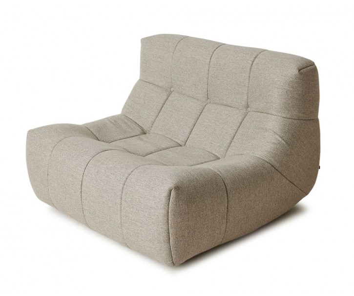 Přírodní venkovní pěnové lehátko Lazy - 105*105*75 cm HKLIVING