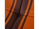 Oranžovo-hnědé venkovní pěnové pruhované lehátko Lazy Lounge - 105*105*75 cm HKLIVING