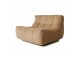 Hnědá manžestrová pěnová lenoška Lazy Lounge - 105*105*75 cm HKLIVING