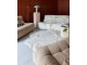 Hnědá manžestrová pěnová lenoška Lazy Lounge L - 158*105*75 cm HKLIVING