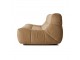 Hnědá manžestrová pěnová lenoška Lazy Lounge L - 158*105*75 cm HKLIVING