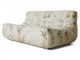 Béžová pěnová lenoška s botanickým potiskem Lazy Lounge L - 158*105*75 cm HKLIVING