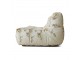 Béžová pěnová lenoška s botanickým potiskem Lazy Lounge L - 158*105*75 cm HKLIVING