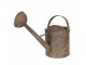 Hnědo-šedá plechová dekorativní konev - 53*22*36 cm Clayre & Eef