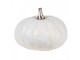 Bílá antik dekorace dýně Pumpkin Carbassa - Ø 17*13 cm Clayre & Eef