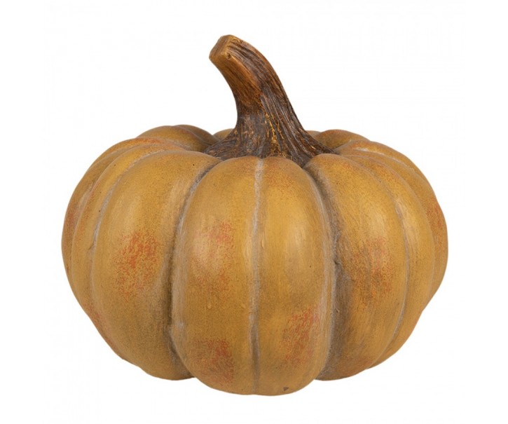 Oranžová antik dekorace dýně Pumpkin Carbassa - Ø 16*12 cm Clayre & Eef