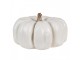 Bílá dekorace dýně Pumpkin - Ø 27*16 cm Clayre & Eef