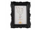 Černý fotorámeček s květinovými ornamenty - 15*2*20 cm / 10*15 cm Clayre & Eef